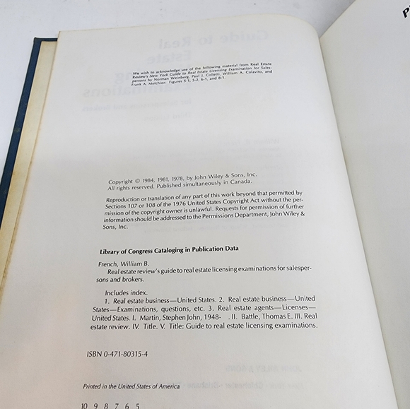 Guide To Real Estate Licensing Examinations For Salespersons And Brokers 3rd Ed. - Picture 6 of 10